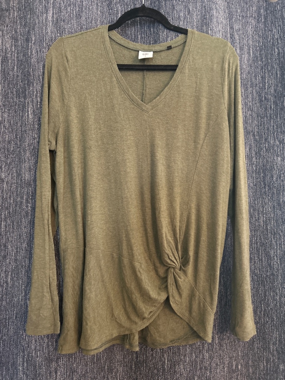 Cabbie, dark green long sleeve